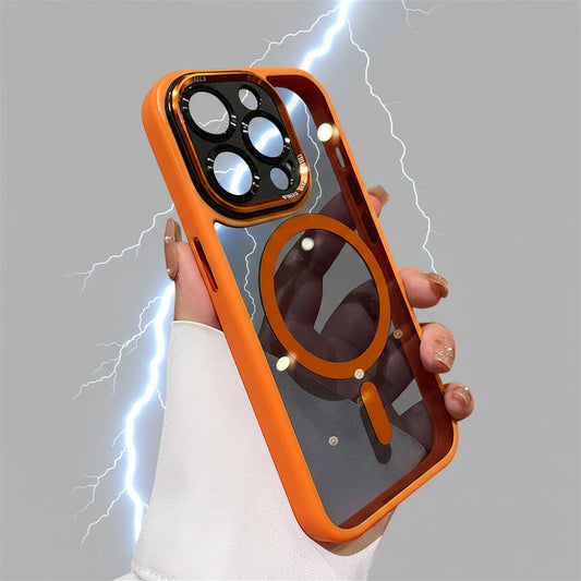 Coque MagSafe iPhone – Protection Transparente Anti-Choc avec Protection Objectif
