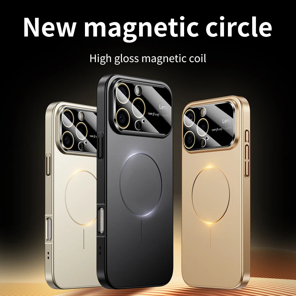 Coque iPhone MagSafe Luxe – Protection Caméra Renforcée | iPhone 15, 16, 17 Pro Max