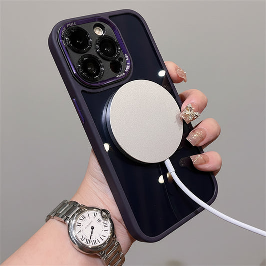 Coque MagSafe iPhone – Protection Transparente Anti-Choc avec Protection Objectif