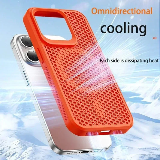 Coque Respirante Magnétique iPhone 17 16 15 14 13 12 11 Pro Max Plus – Compatible MagSafe