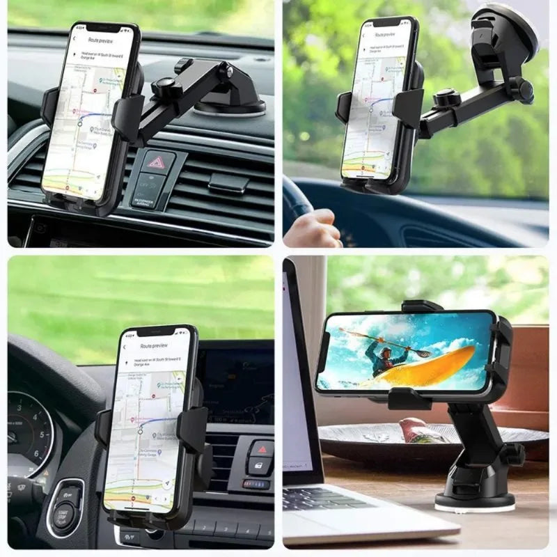 Support Téléphone Voiture 360° Ventouse | Bras Télescopique | NOVACASE