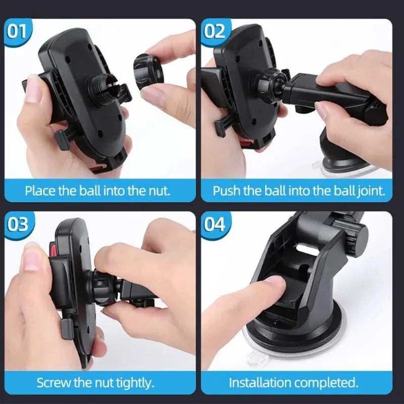 NOVACASE Auto-Handyhalterung 360° Saugnapf | Teleskoparm