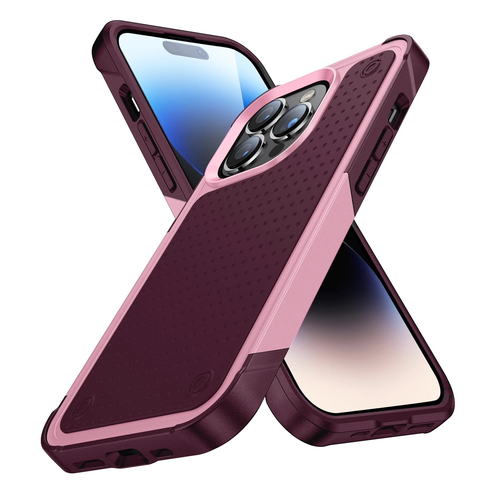 Coque Hybride Antichoc Armor pour iPhone 16 15 14 13 12 11 Pro Max Plus XR SE 2022 — Double Protection TPU + PC