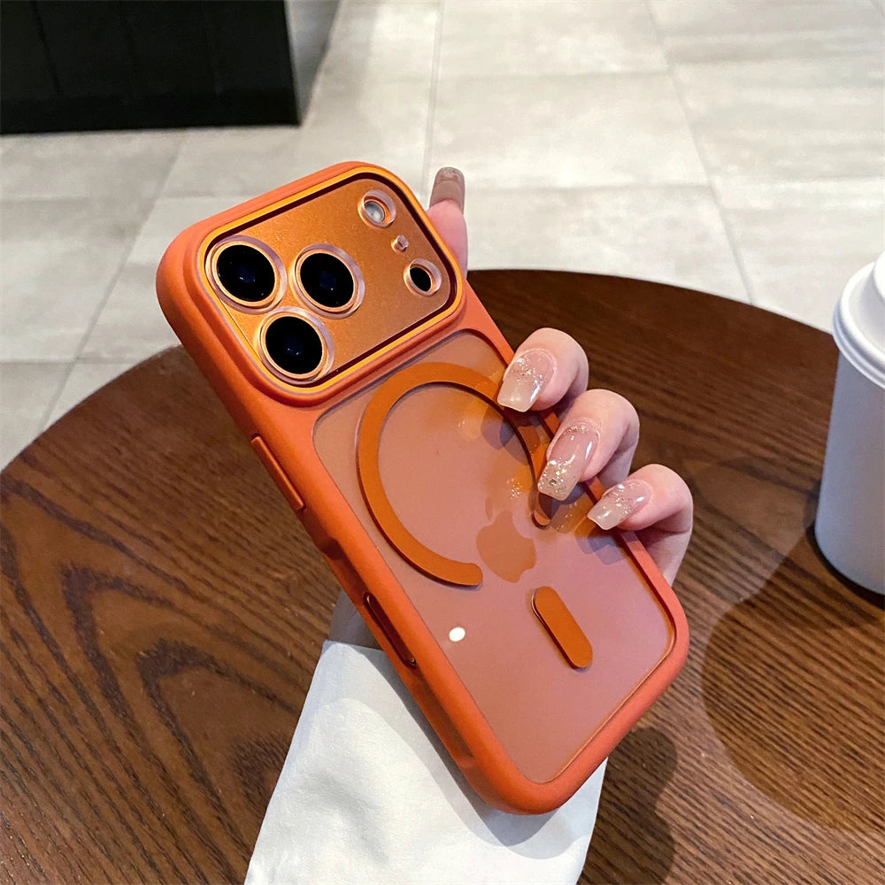 Coque Transparente Magnétique MagSafe – Acrylique Rigide Anti-Choc | iPhone 17 / 17 Pro / 17 Pro Max / Air