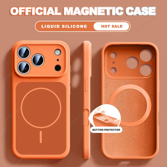 Coque Silicone Liquide MagSafe iPhone 13 14 15 16 17 Pro Max Air – Anti-Choc | NOVACASE