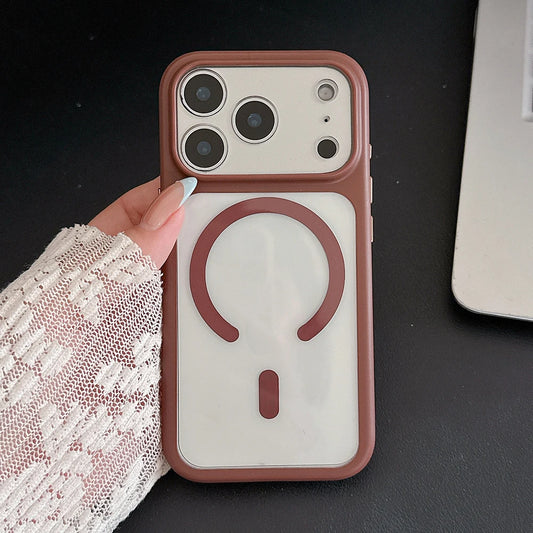 Coque MagSafe Transparente Acrylique – Compatible iPhone 13 à 17 Pro Max | Protection Caméra Anti-Choc
