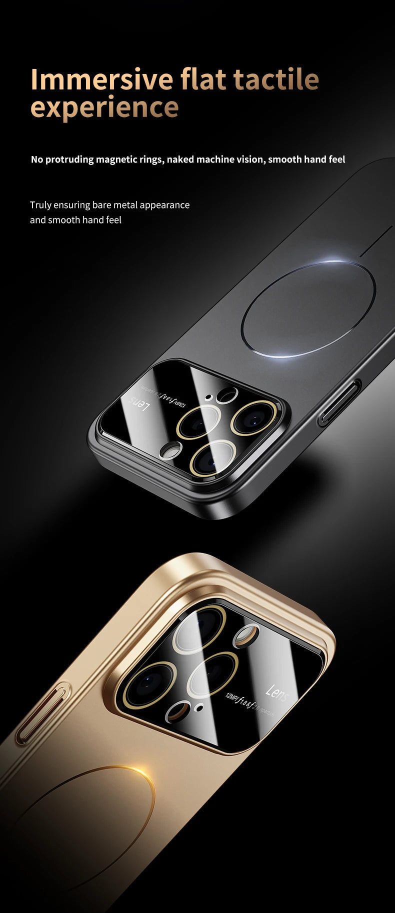 Luxuriöse MagSafe Hülle – Verstärkter Kameraschutz | iPhone 15, 16, 17 Pro Max