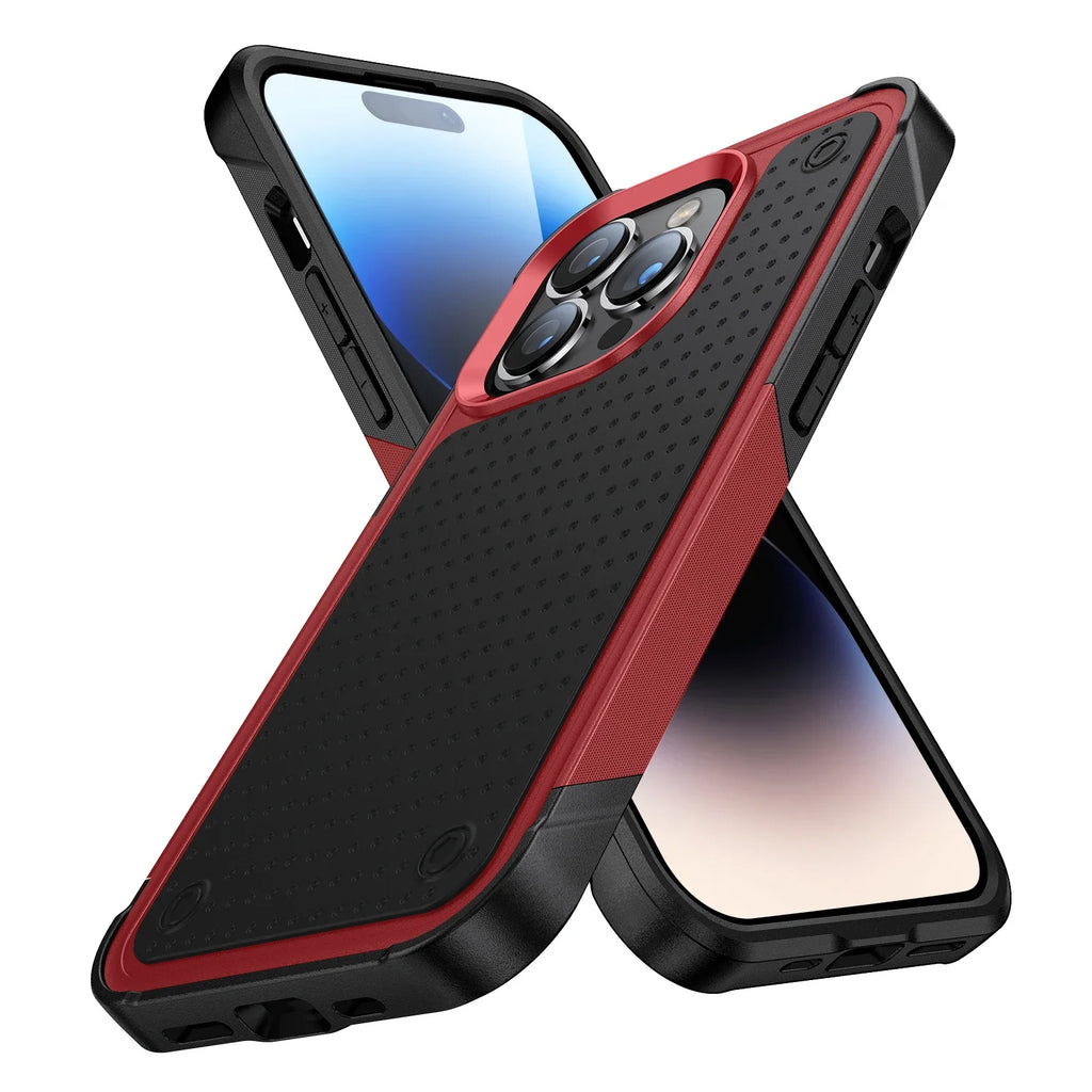 Coque Hybride Antichoc Armor pour iPhone 16 15 14 13 12 11 Pro Max Plus XR SE 2022 — Double Protection TPU + PC