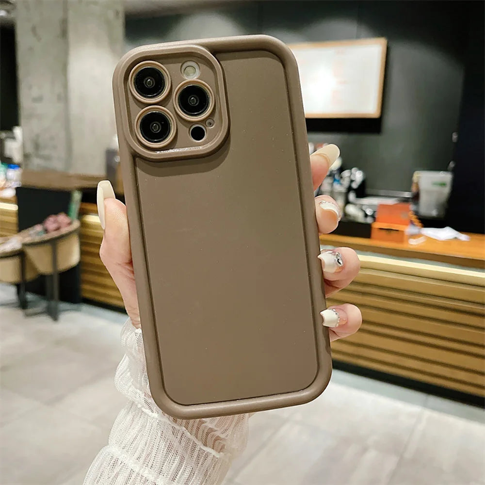 Coque Silicone Liquide iPhone 17 16 15 14 13 12 11 Pro Max Plus Air SE | Anti-Choc