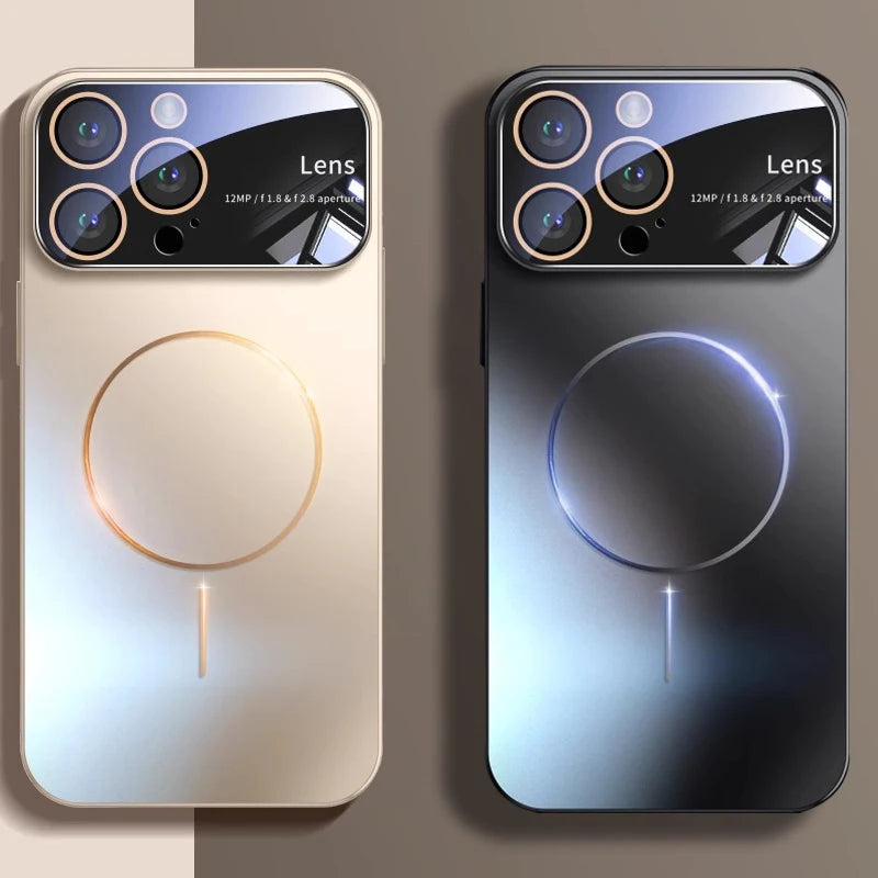 Luxuriöse MagSafe Hülle – Verstärkter Kameraschutz | iPhone 15, 16, 17 Pro Max